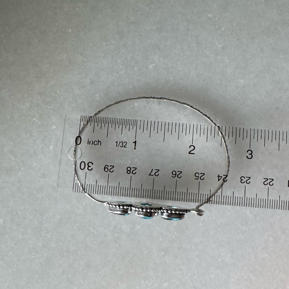 NWOT Sundance Azores Bracelet, Blue Topaz, Sterling Silver - Picture 6 of 7